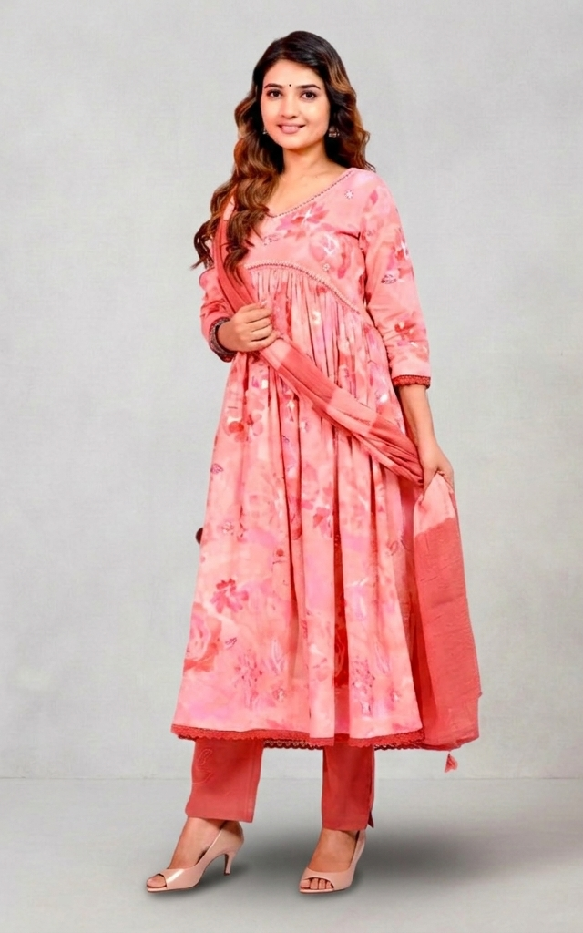 Elegant Peach Floral